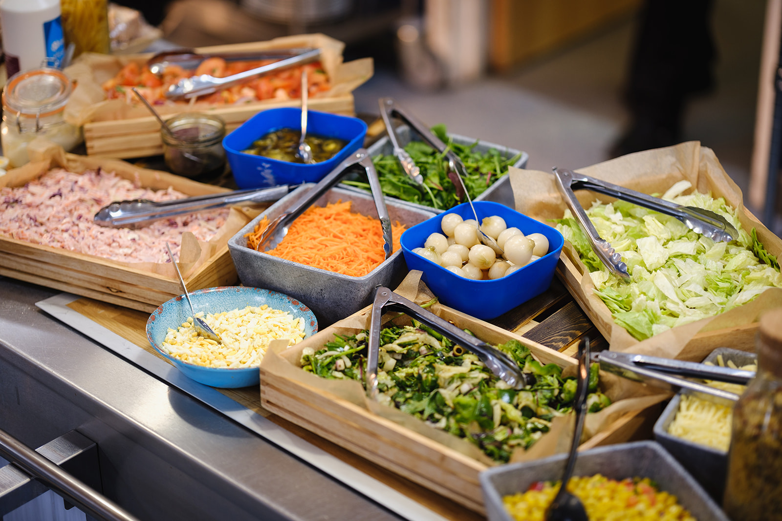 Photo of the dining room with healthy food displayed on the table