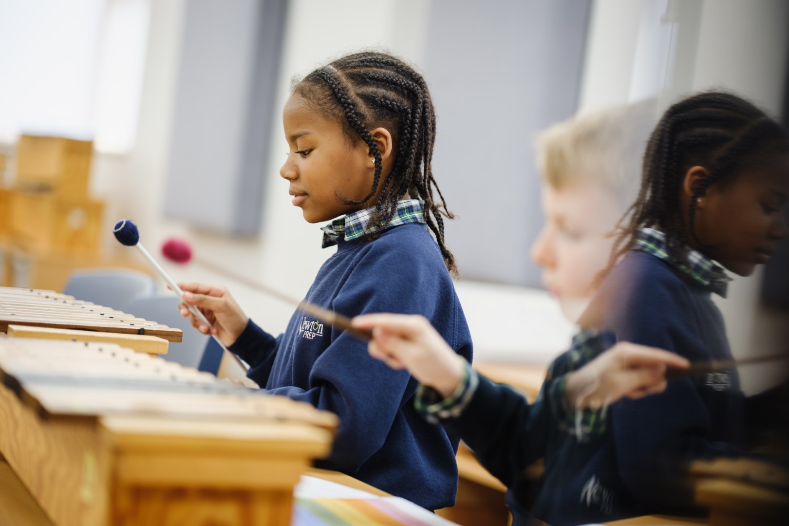 Photo of the school orchestra practice